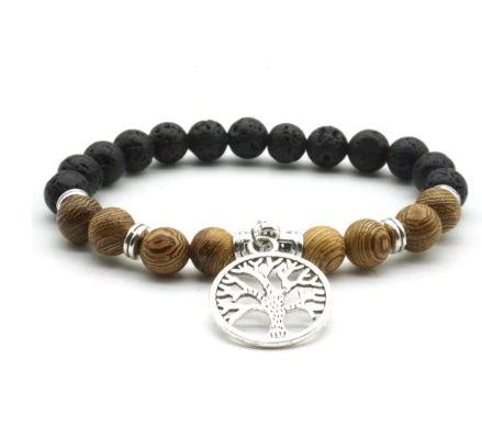 Embrace Nature's Beauty with Our Hand-Woven Red Rope Tree of Life Bracelet VHD