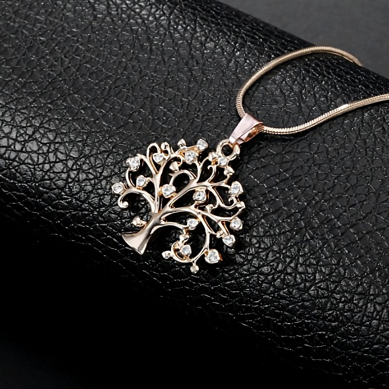 Stunning 2 Inch Tree of Life CZ Necklace - VHD